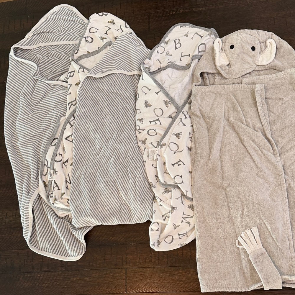 Burt’s Bees & Elegant Baby hooded towel bundle